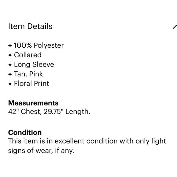 Free People Easy Rider Sheer Chiffon Button Down Blouse Small Tan Pink - Picture 4 of 4